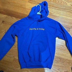 COIN band blue hoodie size small